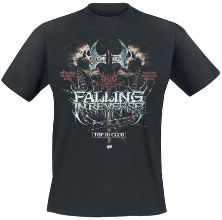 T-Shirt Manches courtes  de Falling In Reverse - Top 10 - S à 5XL - pour Homme - noir - Falling In Reverse