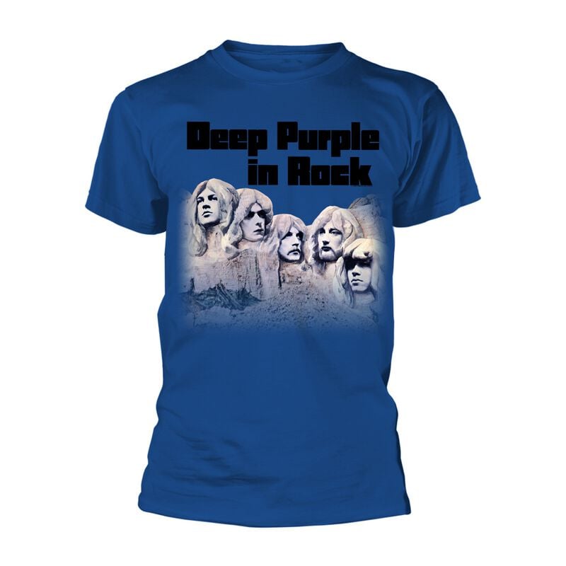 T-Shirt Manches courtes  de Deep Purple - In rock - S à 3XL - pour Homme - bleu - Deep Purple