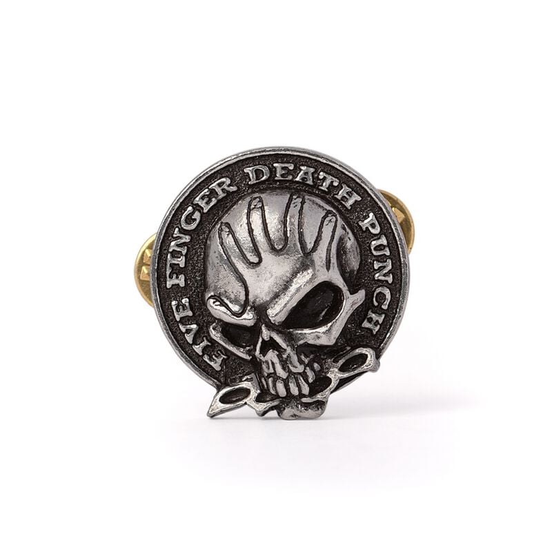 Pin's  de Five Finger Death Punch - Skull Pin Badge - pour Unisexe - couleur argent - Five Finger Death Punch