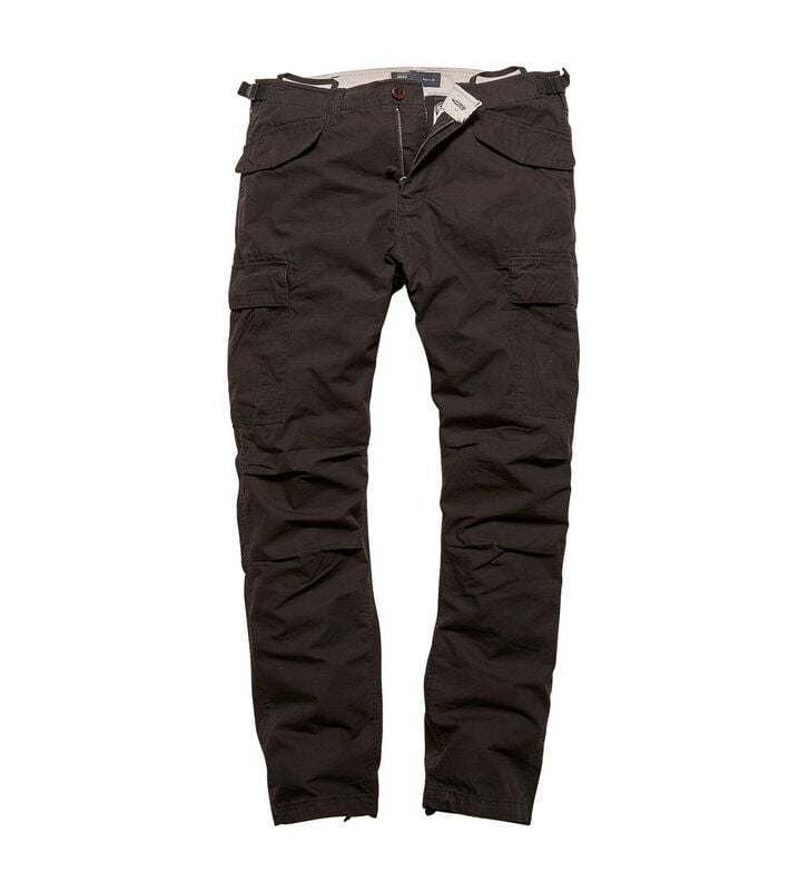 Pantalon en toile  de Vintage Industries - MILLER M65 - Pantalon - 31 à 38 - pour Homme - noir - Vintage Industries