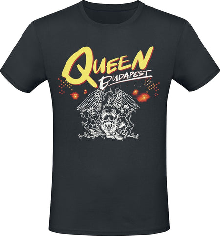 T-Shirt Manches courtes  de Queen - Logo Crest - S à 5XL - pour Homme - noir - Queen