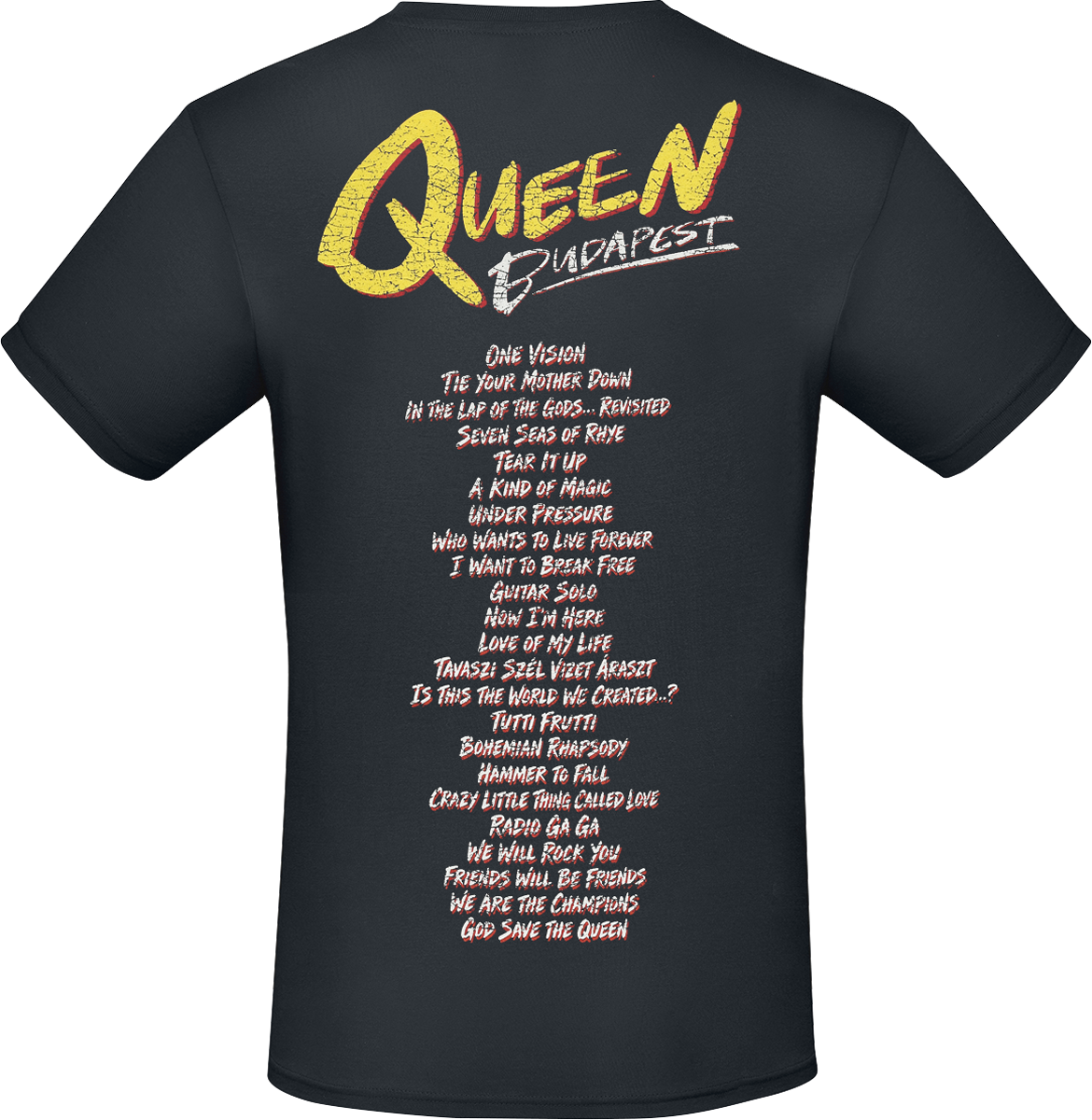 T-Shirt Manches courtes  de Queen - Logo Crest - S à 5XL - pour Homme - noir - Queen - View 2