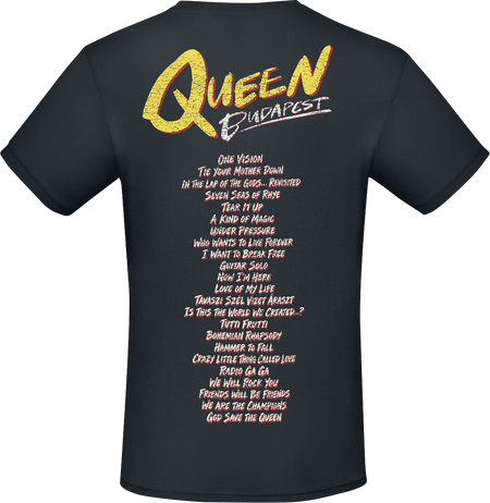 T-Shirt Manches courtes  de Queen - Logo Crest - S à 5XL - pour Homme - noir - Queen - View 2