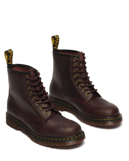 Bottes  de Dr. Martens - 1460 Cherry Red Crazy Horse - 8 Eye Boot - EU37 à EU47 - pour Unisexe - rouge foncé - Dr. Martens