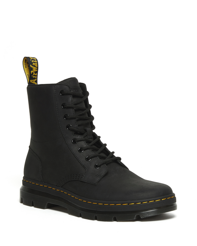 Bottes  de Dr. Martens - Combs Leather Black Wyoming - EU38 à EU46 - pour Femme - noir - Dr. Martens - View 2