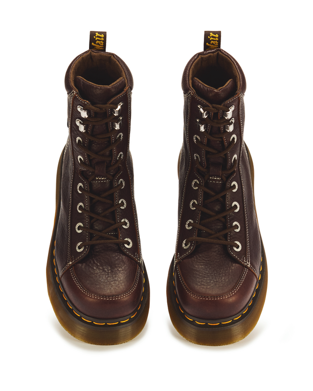 Bottes  de Dr. Martens - Buzz 8i Dark Brown Grizzly - EU37 à EU42 - pour Femme - marron - Dr. Martens - View 2