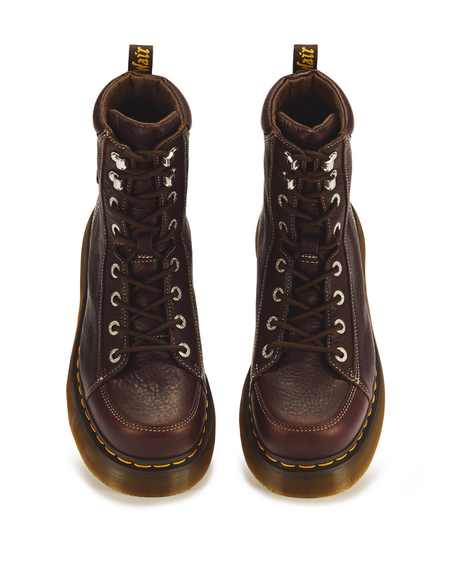 Bottes  de Dr. Martens - Buzz 8i Dark Brown Grizzly - EU37 à EU42 - pour Femme - marron - Dr. Martens - View 2