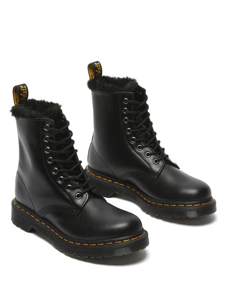 Bottes  de Dr. Martens - 1460 Serena Dark Grey Atlas - EU37 à EU42 - pour Femme - gris foncé - Dr. Martens