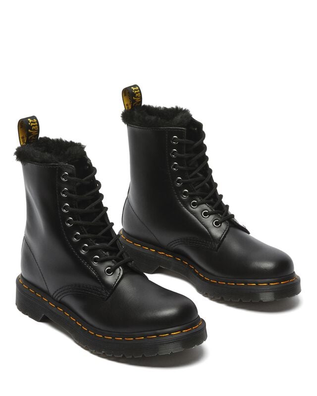 Bottes  de Dr. Martens - 1460 Serena Dark Grey Atlas - EU37 à EU42 - pour Femme - gris foncé - Dr. Martens