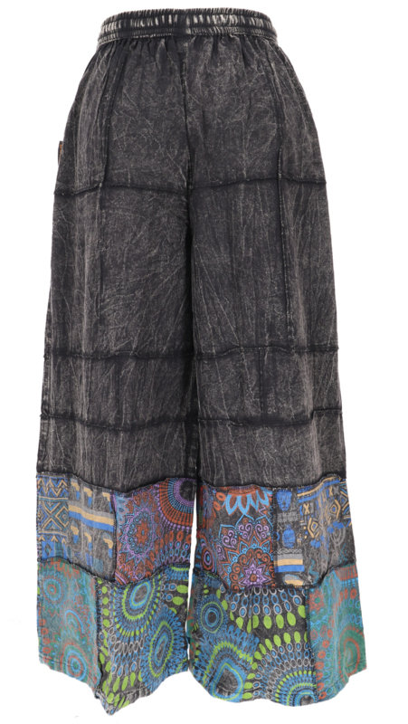 Pantalon en toile  de Guru-Shop - Palazzohose, Boho Patchworkhose - S à XL - pour Femme - multicolore - Guru-Shop - View 2