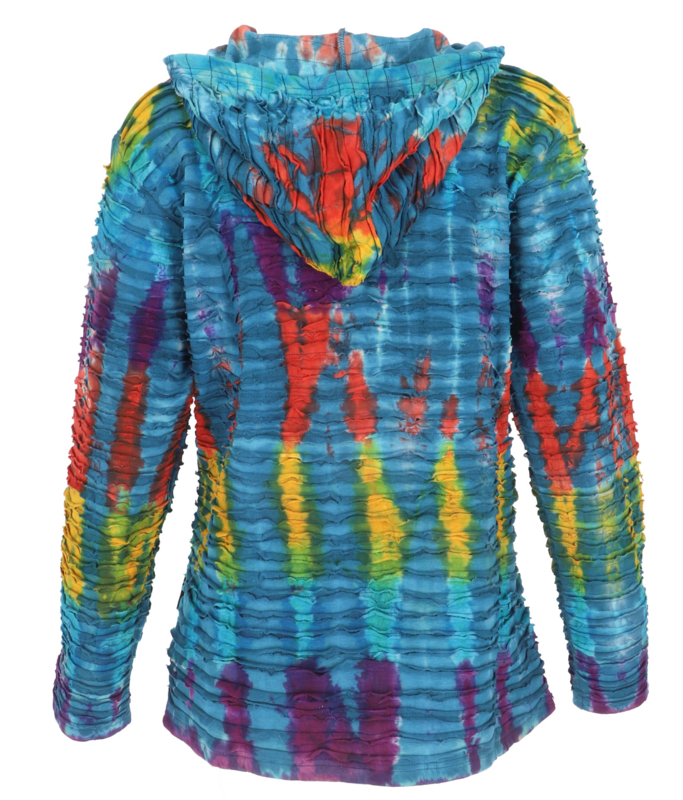 Veste mi-saison  de Guru-Shop - Bunte Batikjacke Jacke, Boho Unikat Hippie - S à XL - pour Femme - multicolore - Guru-Shop - View 2