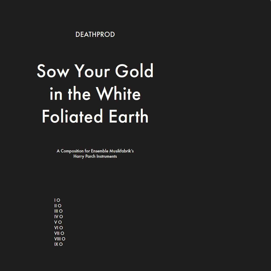 Sow Your Gold In The White Foliated Earth - Front Cover