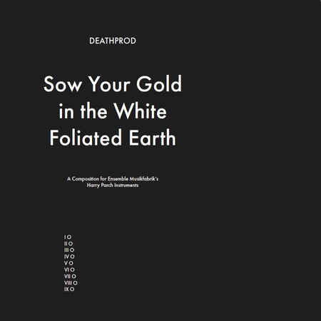 Sow Your Gold In The White Foliated Earth - Front Cover