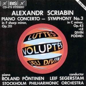 Scriabin : Piano Concerto In F Sharp Minor - Front Cover
