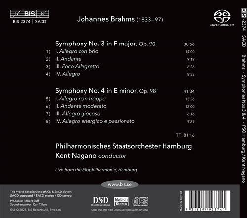Symphonies Numéro 3 et Numéro 4 - Front Cover