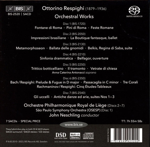 Œuvres Orchestrales - Front Cover
