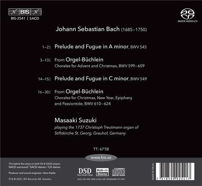 Masaaki Suzuki Plays Bach Organ Works, Volume 4 - Front Cover