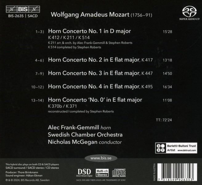 Horn Concertos - Front Cover