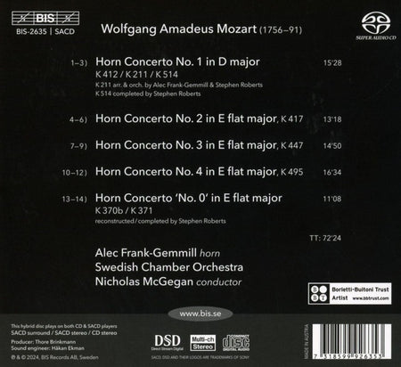 Horn Concertos - Front Cover