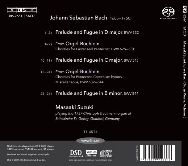 Œuvres pour orgue Volume 5 - Front Cover