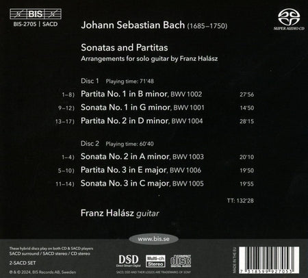 Sonates et Partitas (arr. pour guitare) - Front Cover