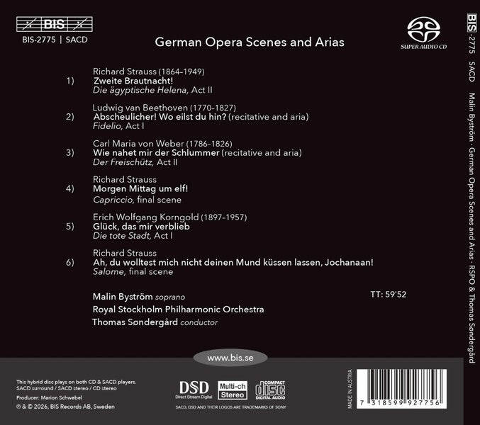 German Opera Scenes And Arias - Front Cover