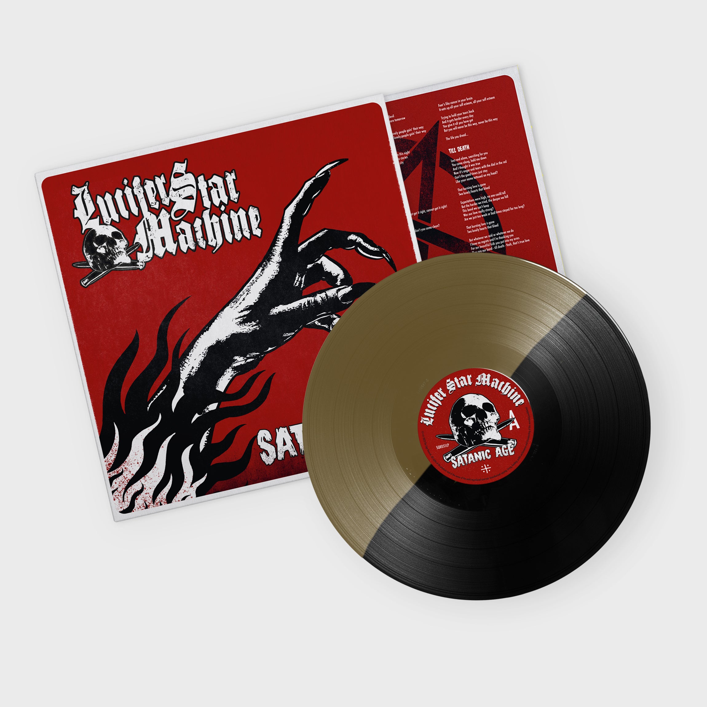SATANIC AGE/VINYLE NOIR ET OR - Front Cover