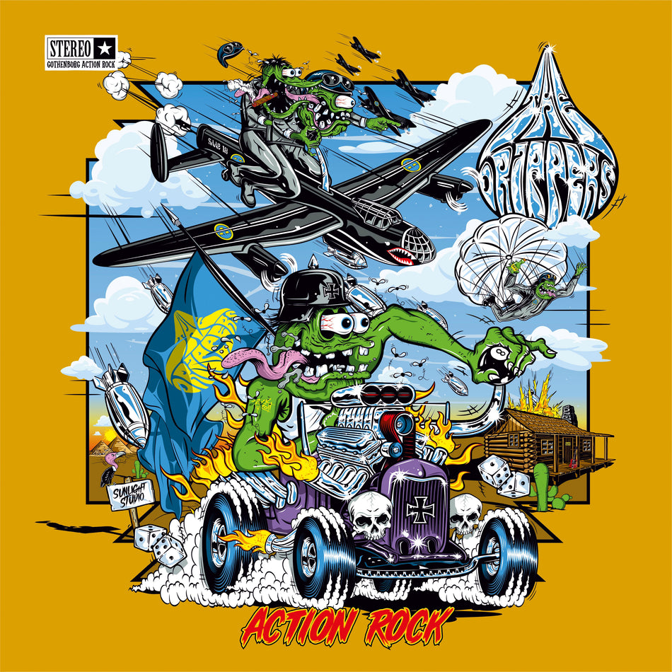 BREAK FREE/VINYLE JAUNE AVEC ECLABOUSSURES VERTES - Front Cover