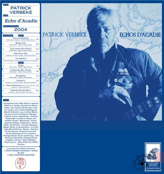 Echo d'Acadie - Front Cover