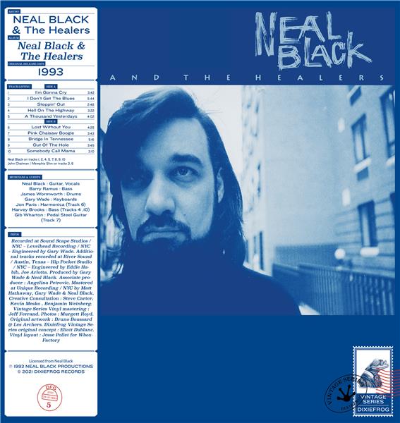 Neal Black & The Healers - Front Cover
