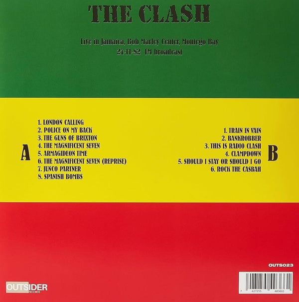 Jamaica Calling, Live in Jamaica, Bob Marley Center, Montego Bay 27-11-82 - édition limitée colorée - Vinyle - Front Cover