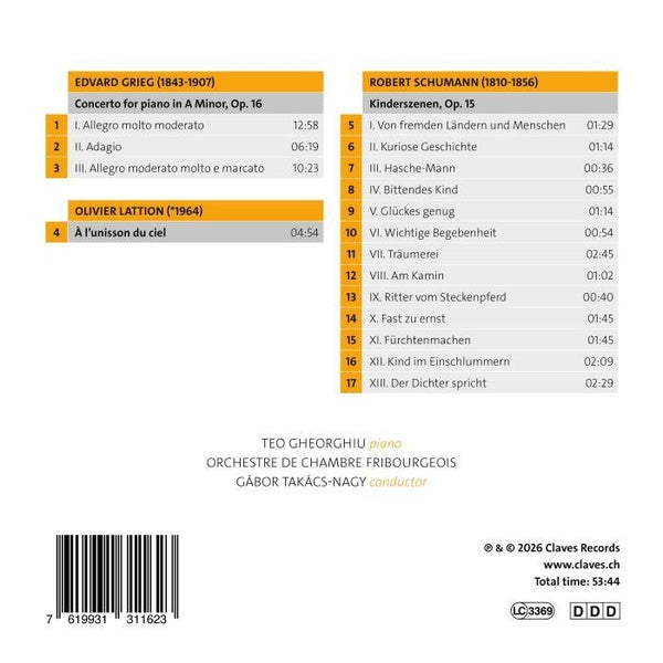 Gioia / Œuvres pour piano et orchestre - Front Cover