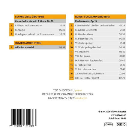 Gioia / Œuvres pour piano et orchestre - Front Cover