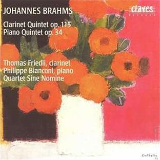 Quintette pour clarinette en si mineur, opus 115 - Quintette pour piano en fa mineur, opus 34 - Front Cover