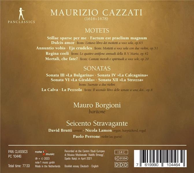 Motets et Sonates - Front Cover