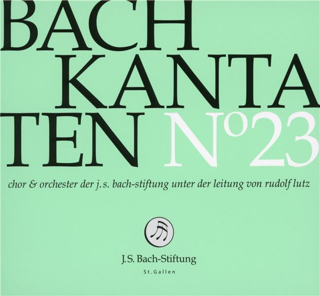 Bach Kantaten N°23 - Front Cover
