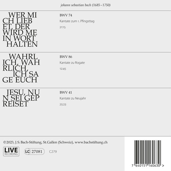 Bach : Kantaten N°45 - Front Cover