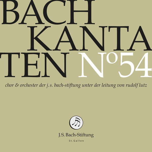 Bach Kantaten N°54 - Front Cover