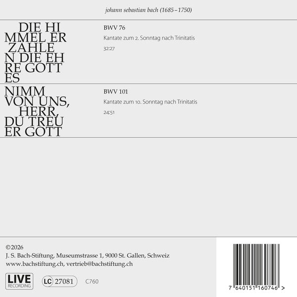 Bach Kantaten N°54 - Front Cover