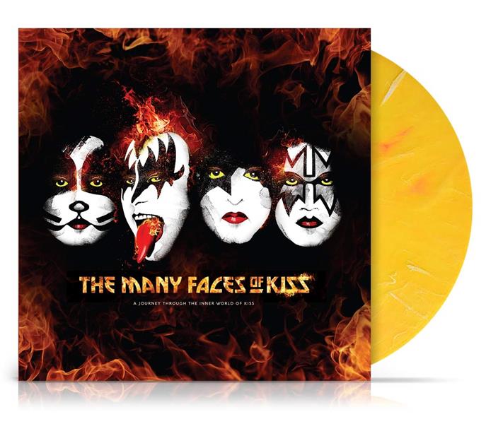 MANY FACES OF KISS/VINYLE JAUNE - Front Cover