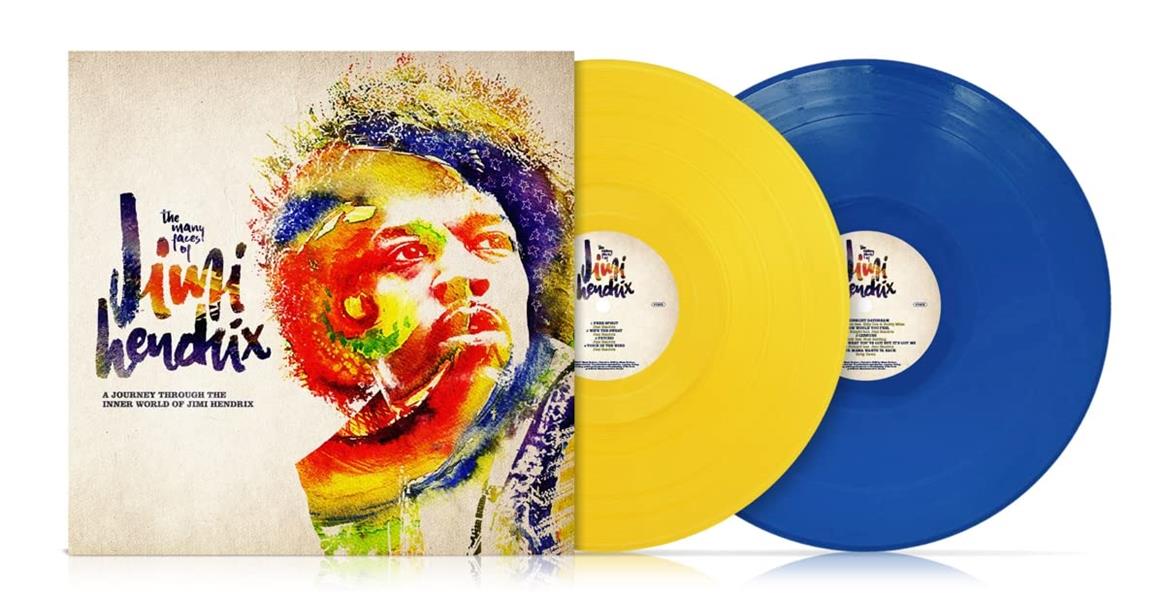 MANY FACES OF JIMI HENDRIX/VINYLE JAUNE ET BLEU AUDIOPHILE 180GR - Front Cover