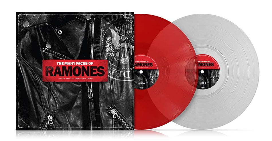 MANY FACES OF RAMONES/VINYLE ROUGE TRANSPARENT - Front Cover
