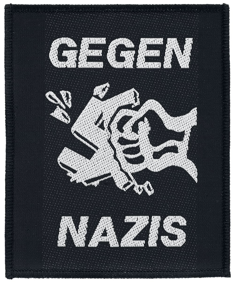 Patch  de Gegen Nazis - pour Indifférent - noir/blanc - Gegen Nazis
