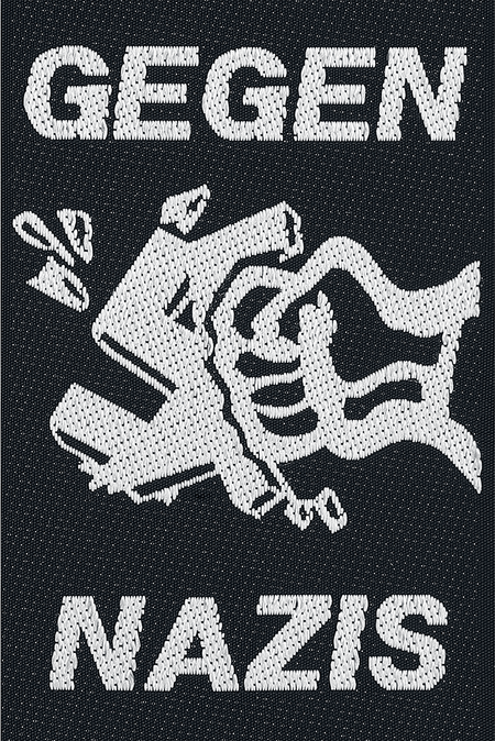 Patch  de Gegen Nazis - pour Indifférent - noir/blanc - Gegen Nazis - View 2