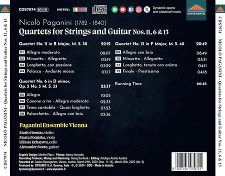 Quatuors pour guitare et cordes Numéros 11, 6 et 13 - Front Cover