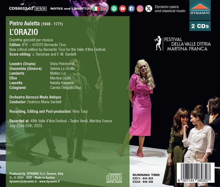 L'Orazio - Front Cover