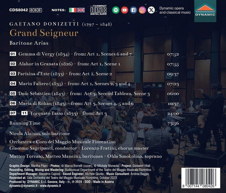 Grand Seigneur - arias pour baryton - Front Cover