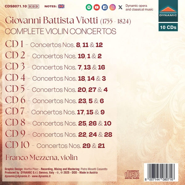 Concertos Pour Violon Intégrale - Front Cover