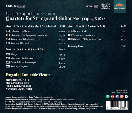 Quatuors pour cordes et guitare - Front Cover