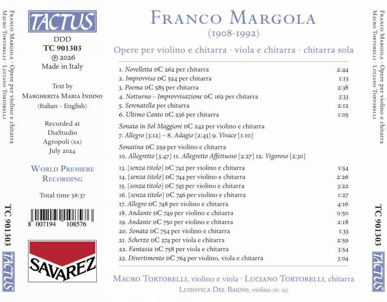 Œuvres pour violon, guitare et alto - Front Cover
